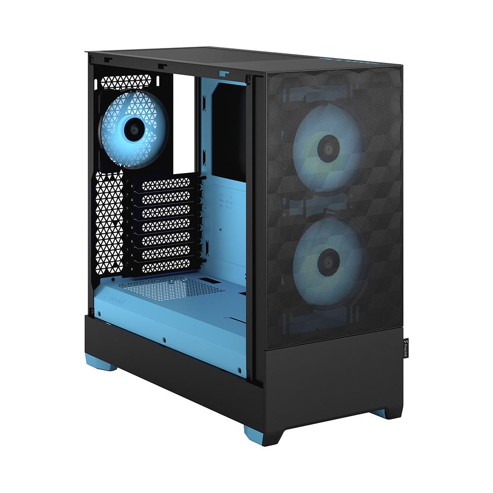 FRACTAL DESIGN Pop Air RGB Black Cyan Core TG ATX High-Airflow 