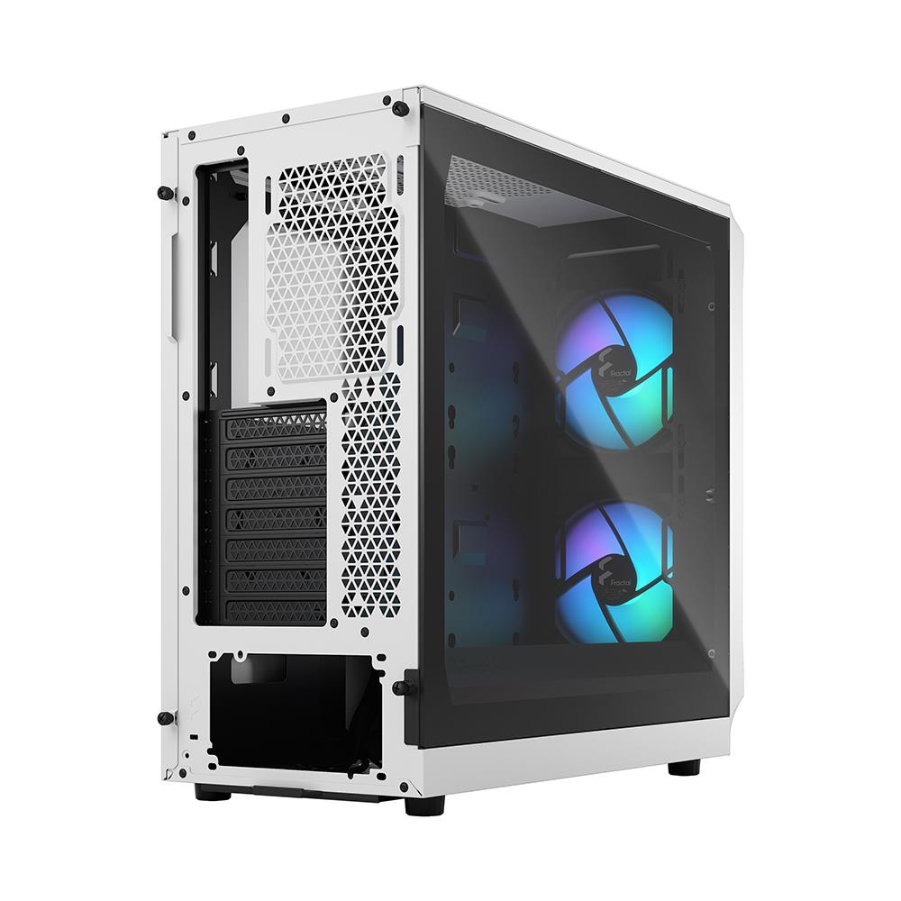 Fractal Design* Focus 2 RGB White ATX mATX Mini ITX Clear Tinted