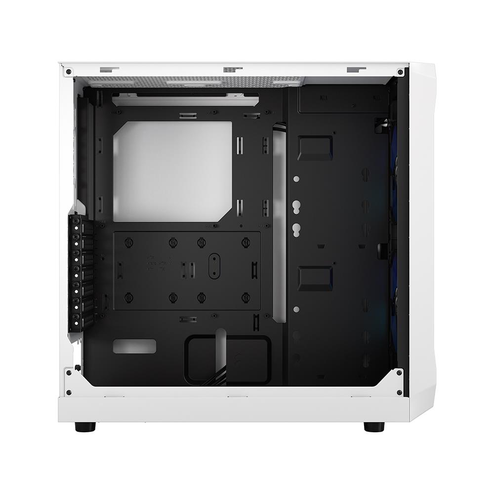 Fractal Design* Focus 2 RGB White ATX mATX Mini ITX Clear Tinted