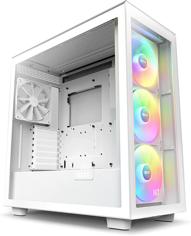 NZXT H7 (2023 Edition) Elite Mid-Tower ATX Case - White