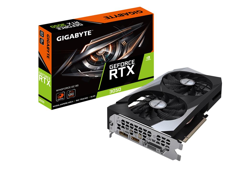 GIGABYTE GeForce RTX 3050 WINDFORCE OC 8GB GDDR6 Graphics