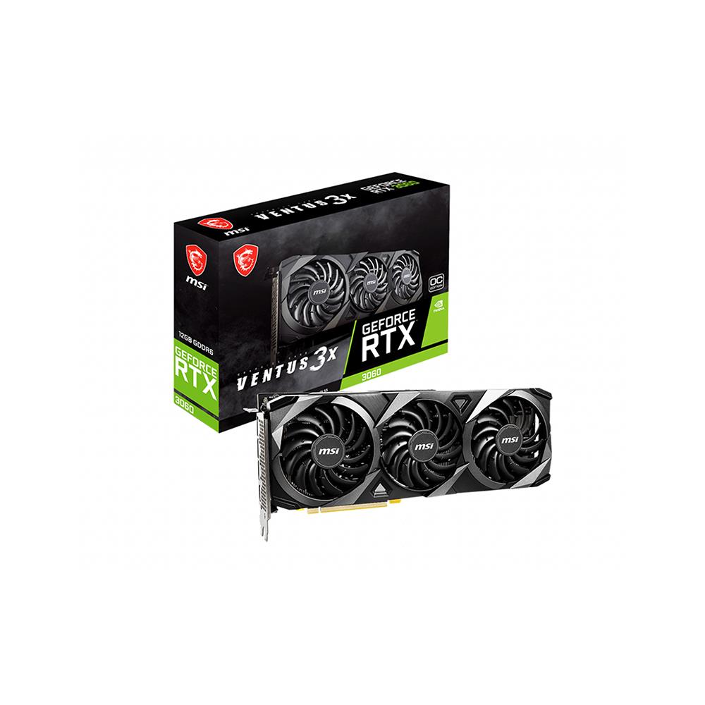 MSI GeForce RtX 3060 VENTUS 3X 12GB OC GDDR6 Graphics Card