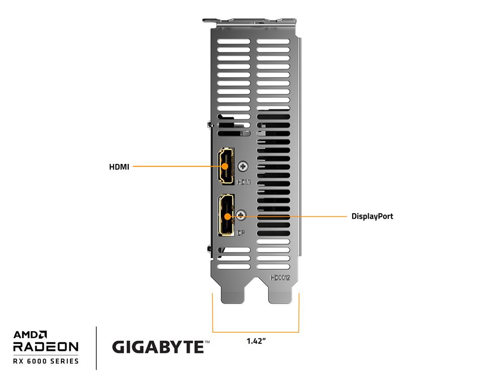 GIGABYTE Radeon RX 6400 D6 Low Profile 4GB GDDR6 Graphics Card