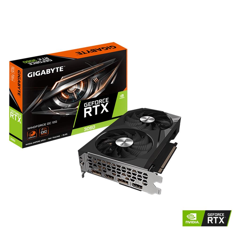 GIGABYTE GeForce RTX 3060 WINDFORCE OC 12G (rev. 2.0) GDDR6