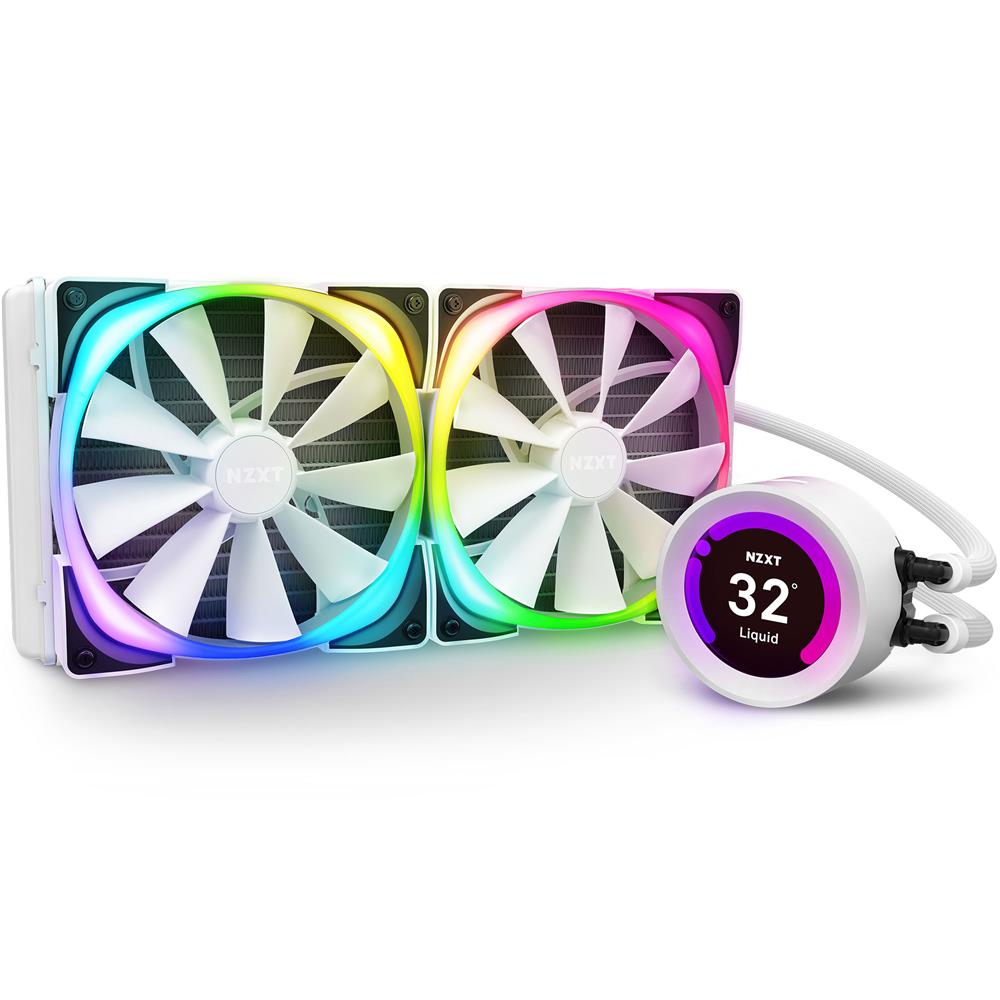 NZXT* Kraken Z63 RGB 280mm Liquid Cooler with LCD Display (White