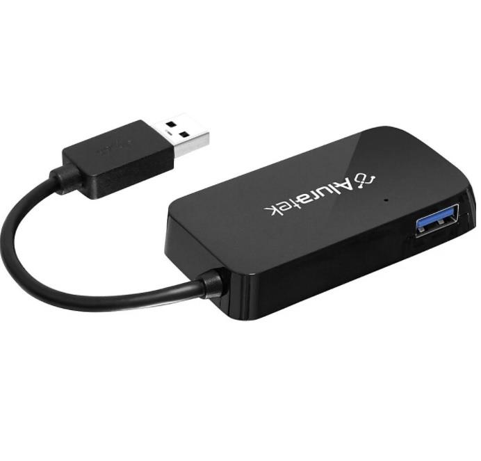 ALURATEK 4-Port USB 3.0 Hub(Open Box)