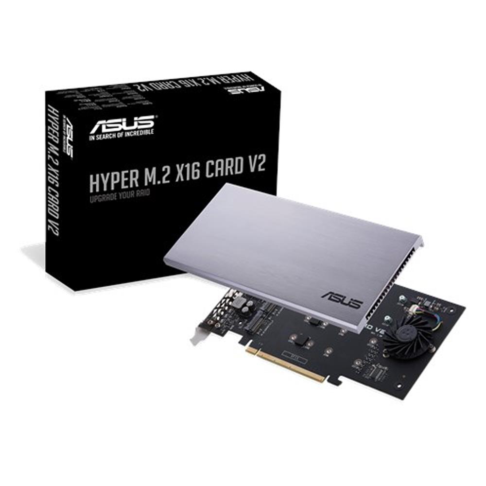 ASUS Accessory HYPER M.2 X16 Card v2 NVMe M.2 128Gbps PCIE