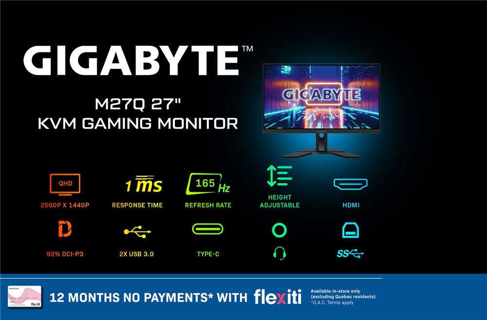 Gigabyte M27Q 27.0 2560 x 1440 170 Hz Monitor (M27Q) - PCPartPicker