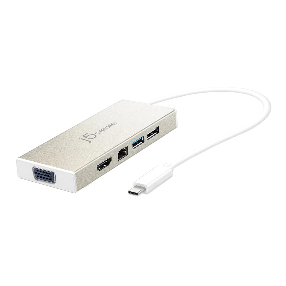 j5create 5-in-1 USB-C™ Multiport Adapter with Power Delivery(Open Box)
