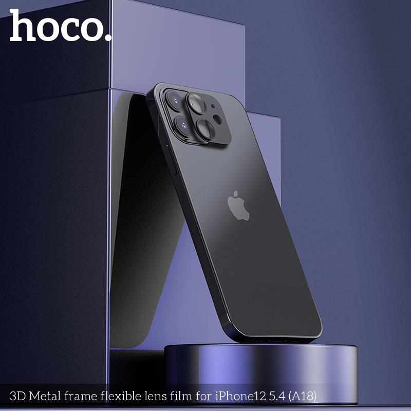 HOCO 3D Metal frame flexible lens film for iPhone 12 5.4 (A18)(Open Box)