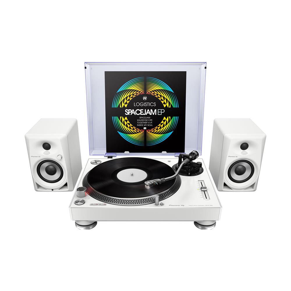 PIONEER DJ PLX-500 High-Torque, Direct-Drive Turntable, White