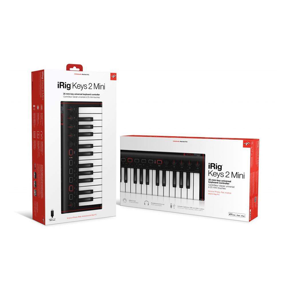 IK MULTIMEDIA iRig Keys 2 Mini Compact 25-Key MIDI Keyboard