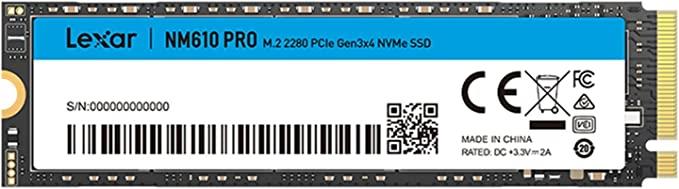 Lexar NM610 Pro 2TB M.2 2280 NVMe SSD