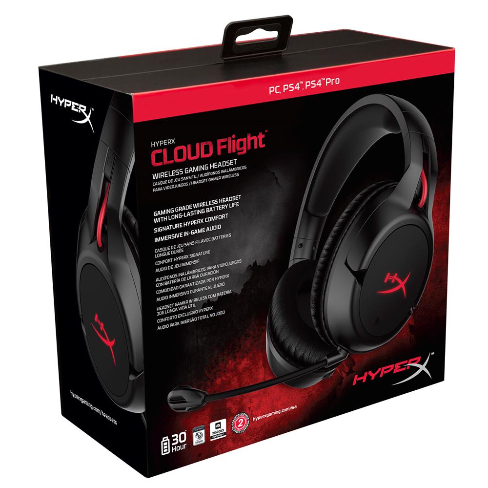 HyperX Cloud Flight Wireless Gaming Headset for PC/PS4(Open Box