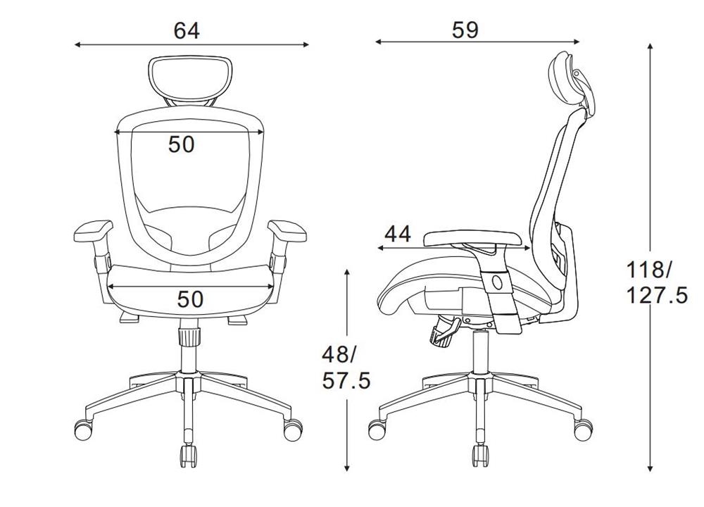 iCAN Mesh Office Chair with Headrest Black Canada Computers & Electronics