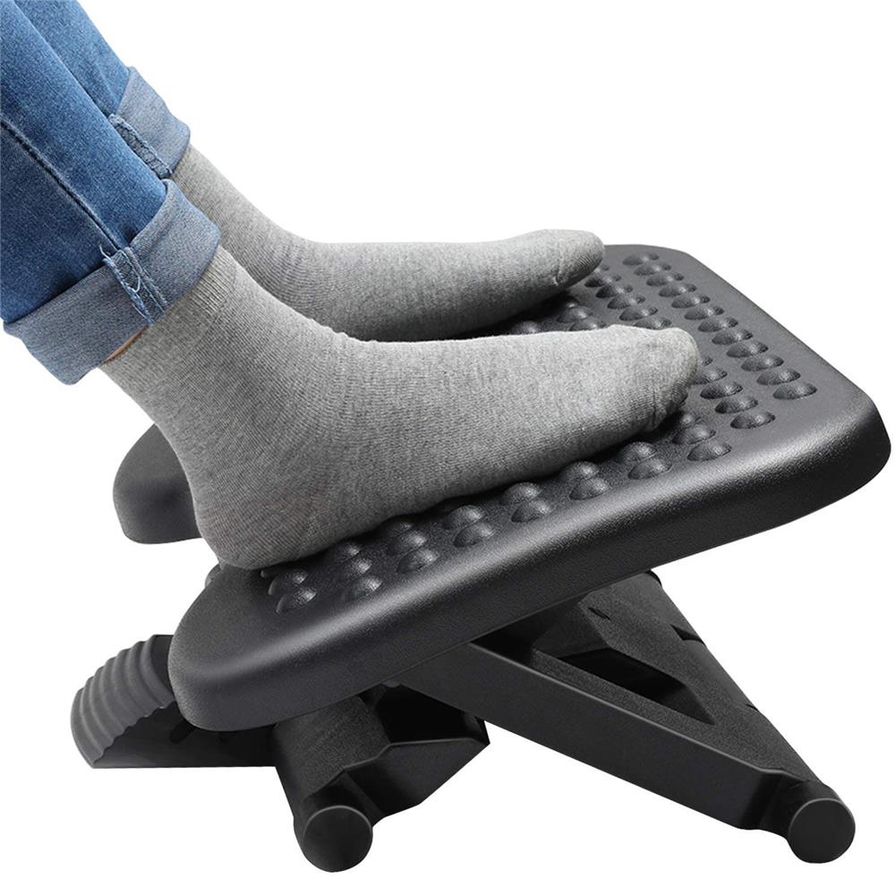 HUANUO Adjustable Under Desk Footrest - Ergonomic Foot Rest with 3 Height  Pos