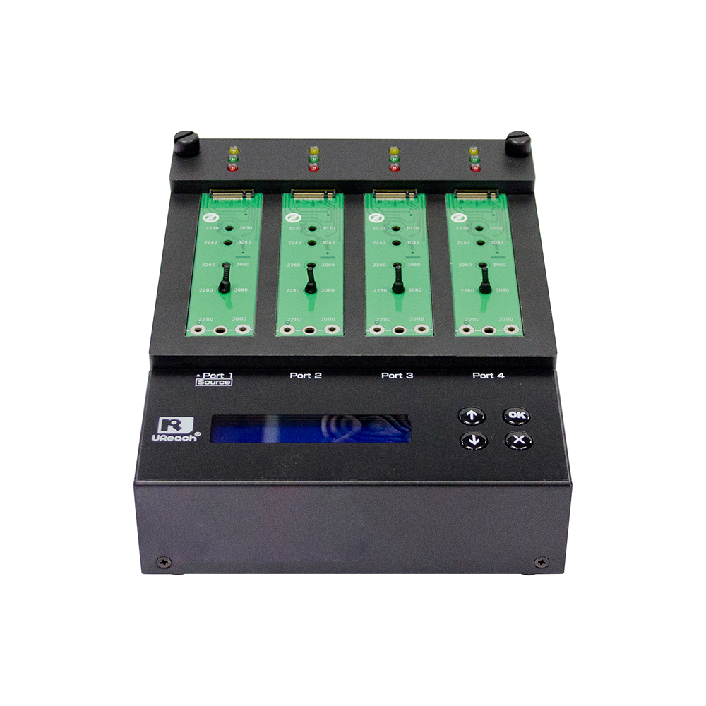 U-Reach Version Slim M.2 NVMe Duplicateur et Sanitiseur 1-3 - NV-BMS4