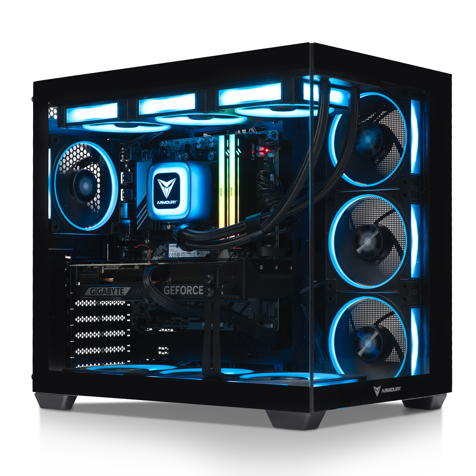 ARMOURY AMD Ryzen 7 7800X3D GeForce RTX 5070 32GB RAM 2TB SSD W11P