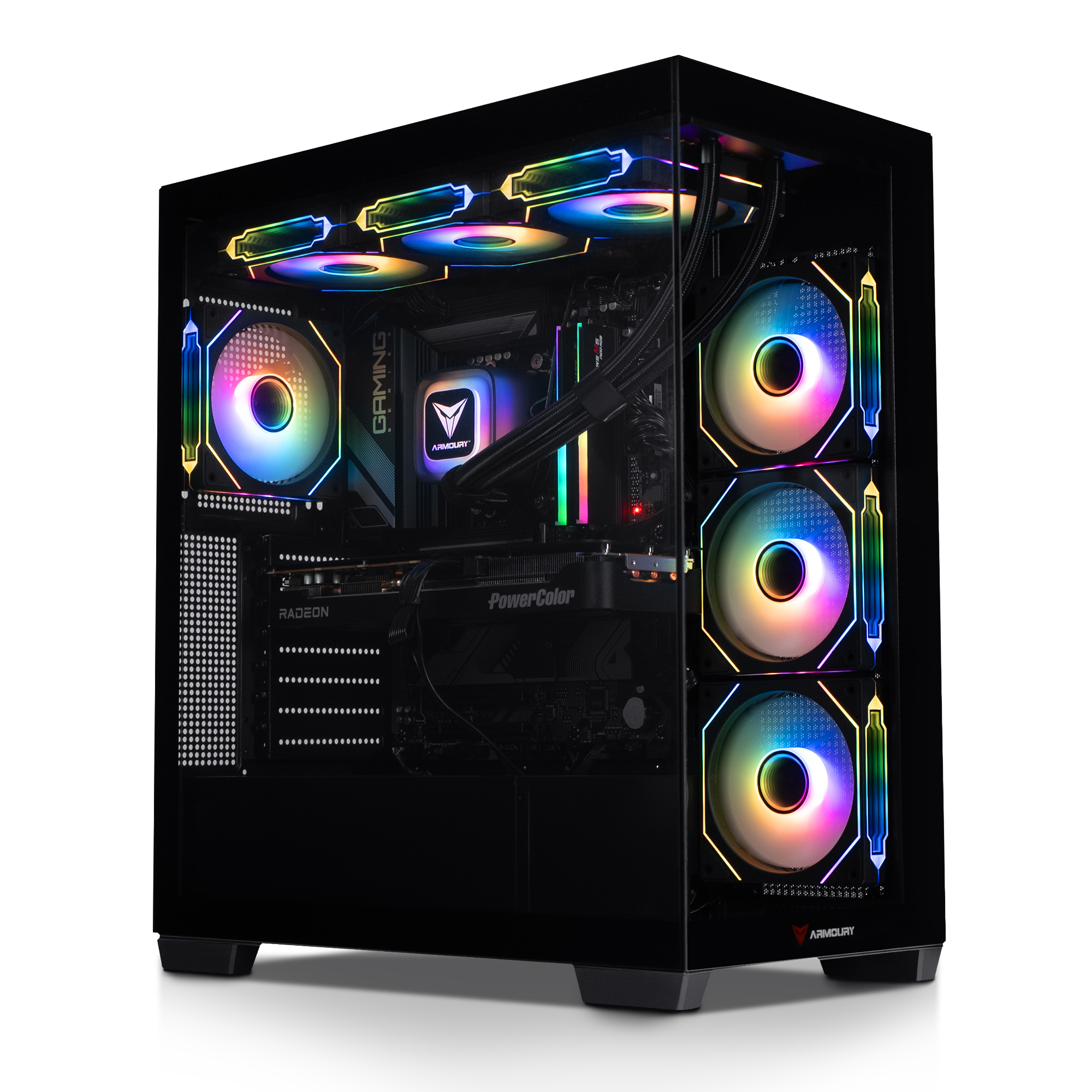 ARMOURY AMD Ryzen 7 7800X3D Radeon RX 9070 XT 32 Go RAM 2 To SSD W11P