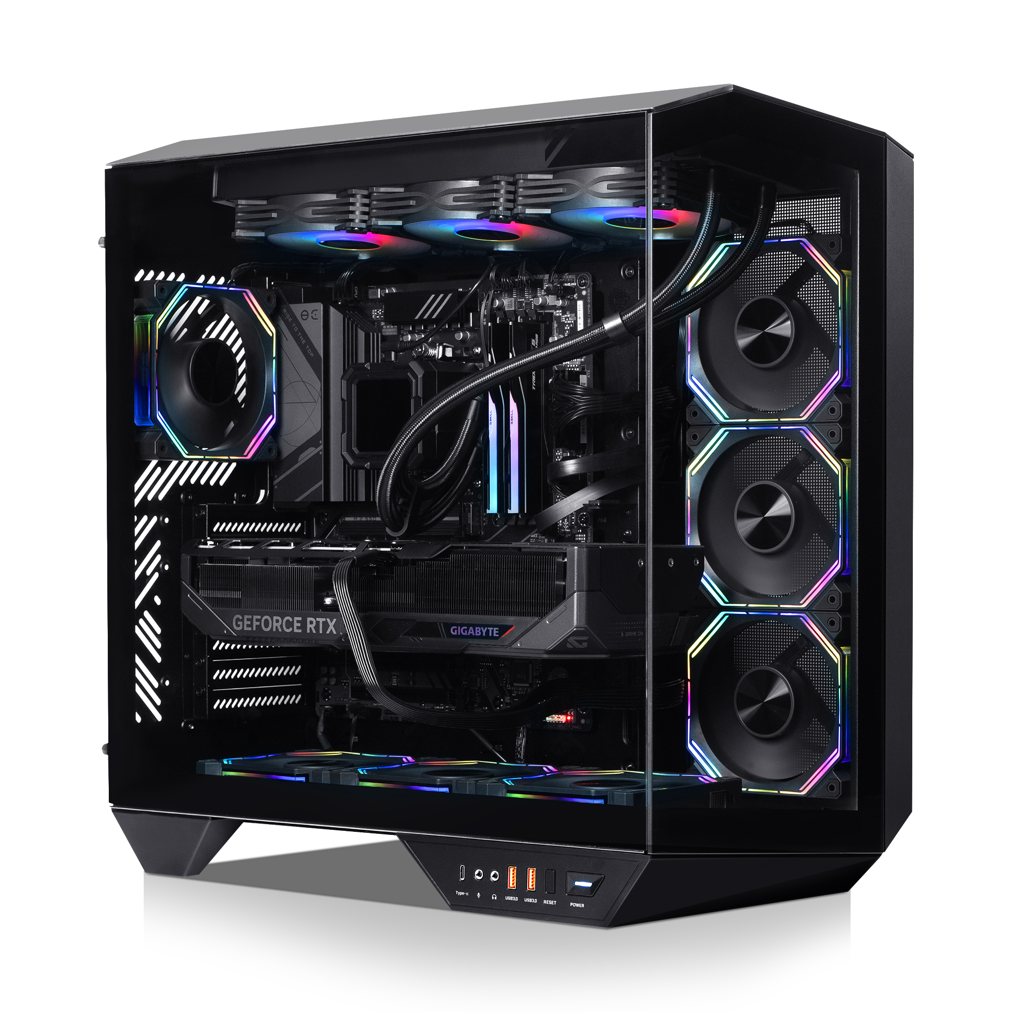 ARMOURY DY470 R7 7800X3D, RTX 5070Ti, 32 Go DDR5, 2 To SSD, Win11 Home