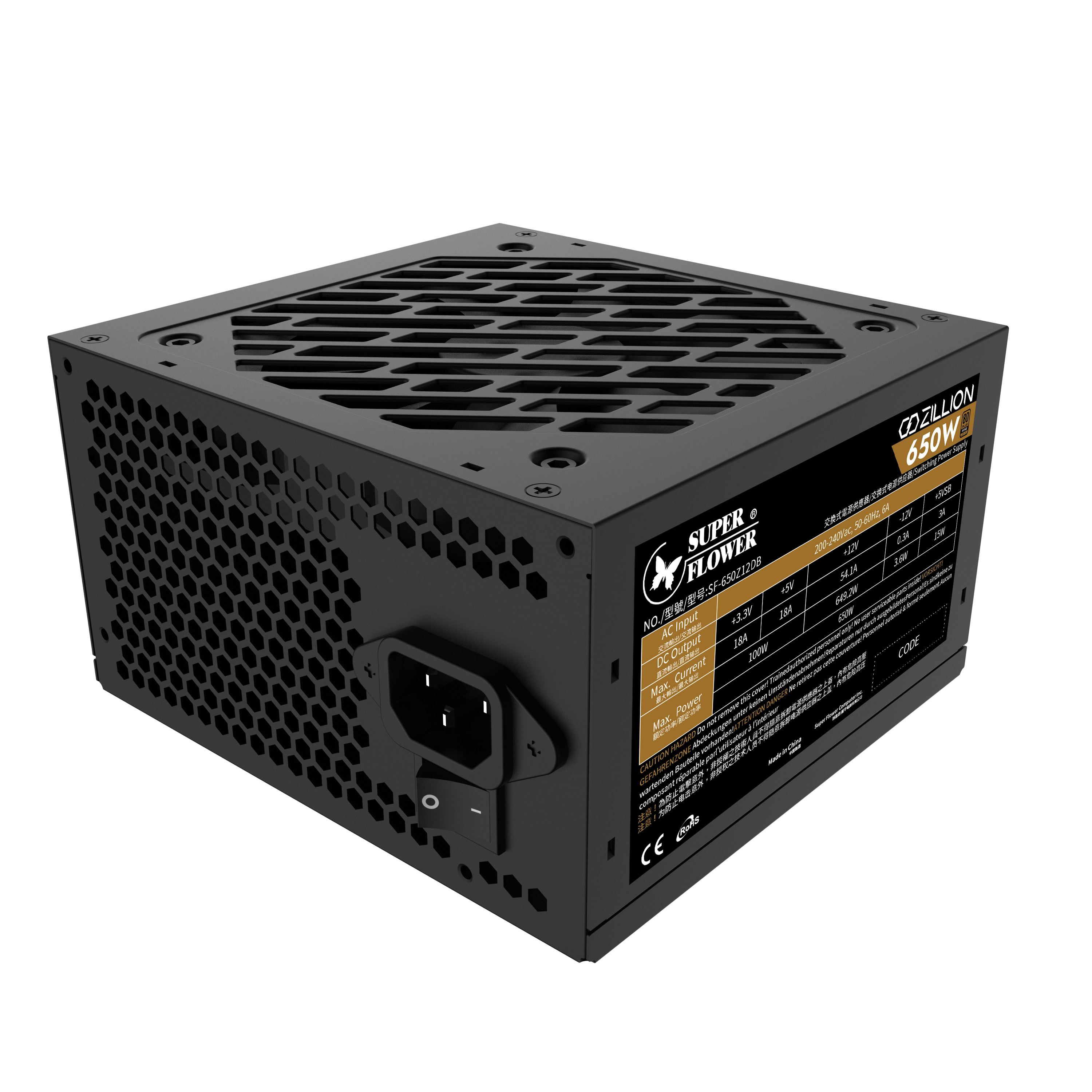 Super Flower Zillion DB 650W Bloc d'alimentation Bronze(Open Box)