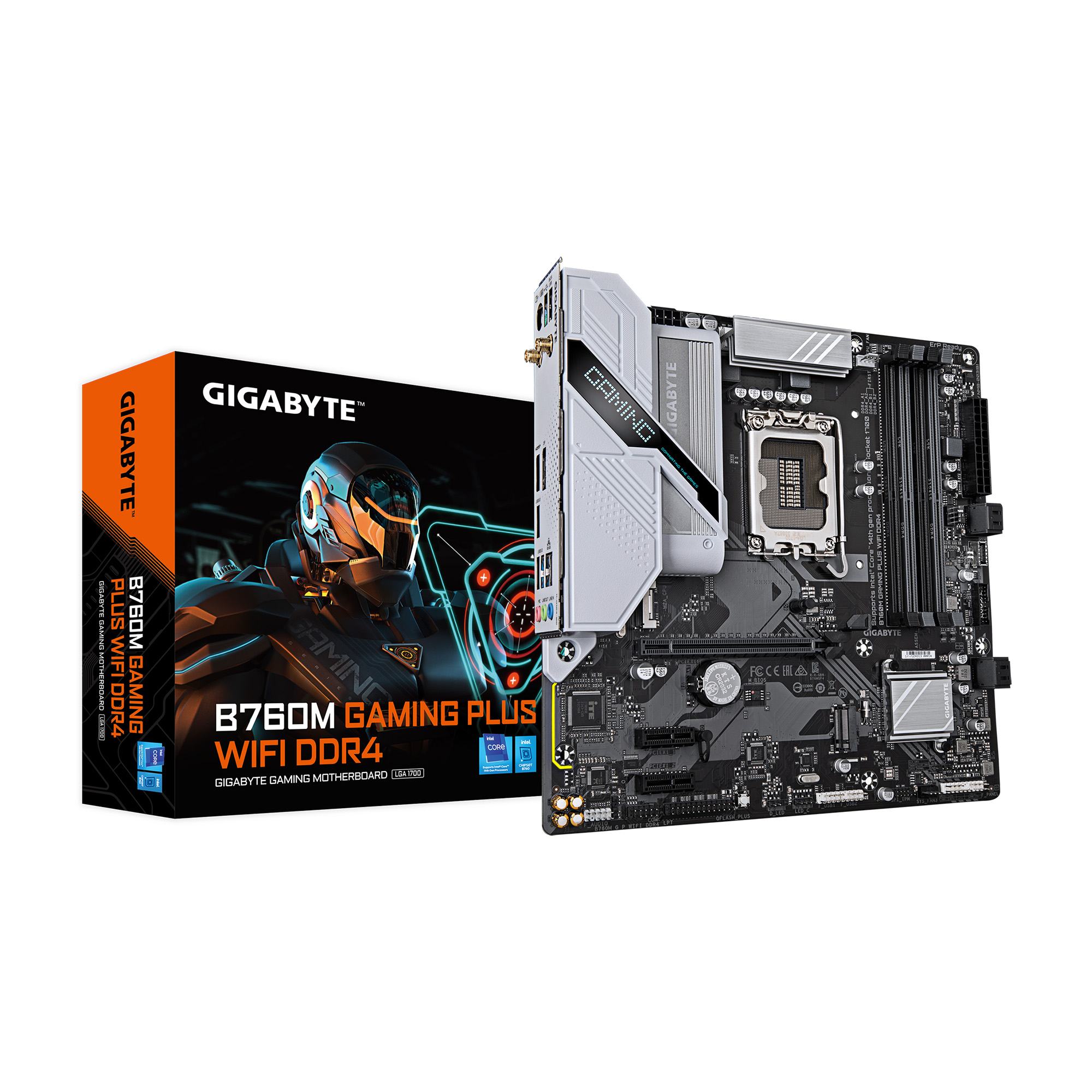 (Open Box) GIGABYTE B760M GAMING PLUS WIFI DDR4 LGA 1700 Intel B760 M-ATX Motherboard with DDR4, 2* M.2, PCIe 4.0, Front USB...