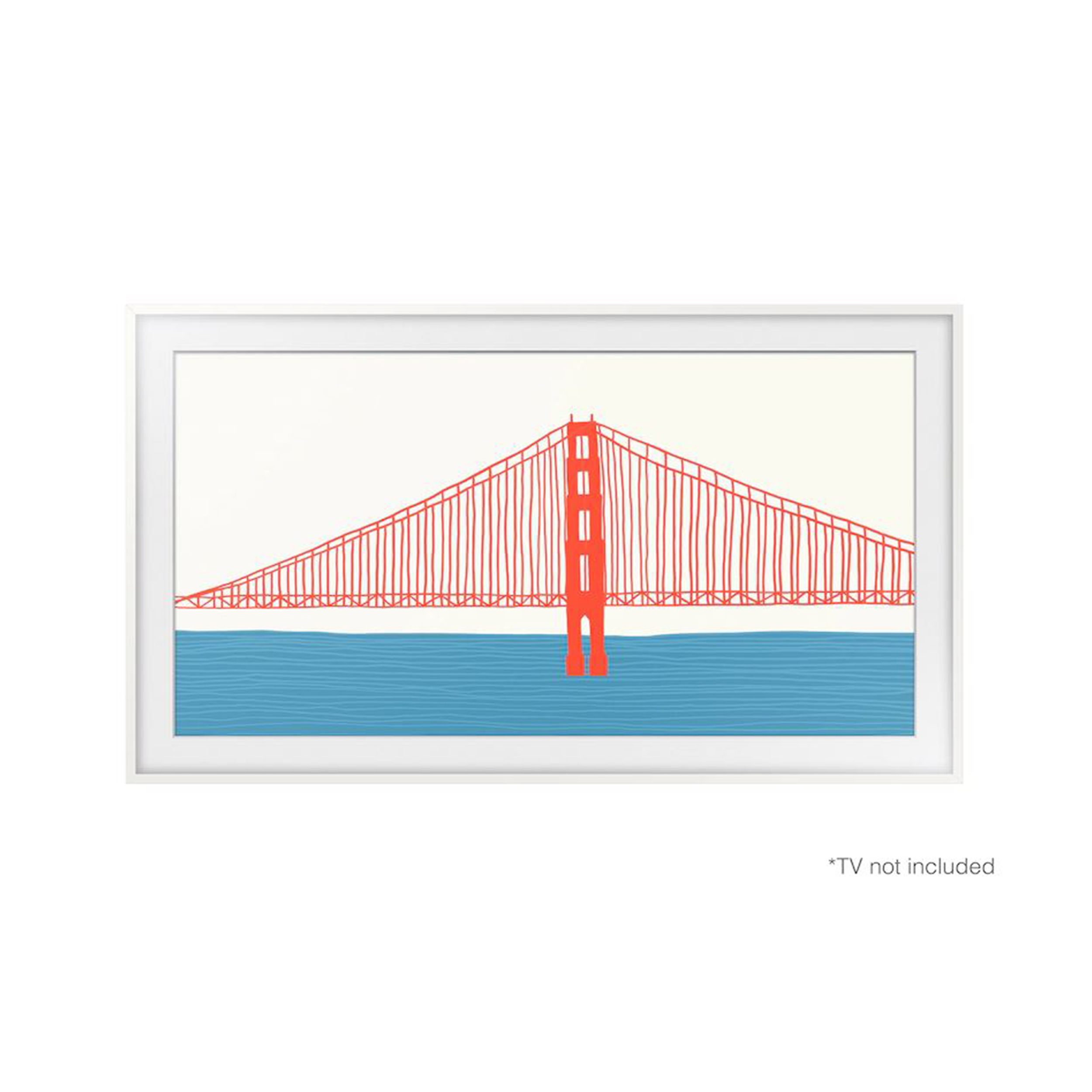 SAMSUNG 50 pouces" "The Frame" Contour de base personnalisable - Blanc" une option en français canadien