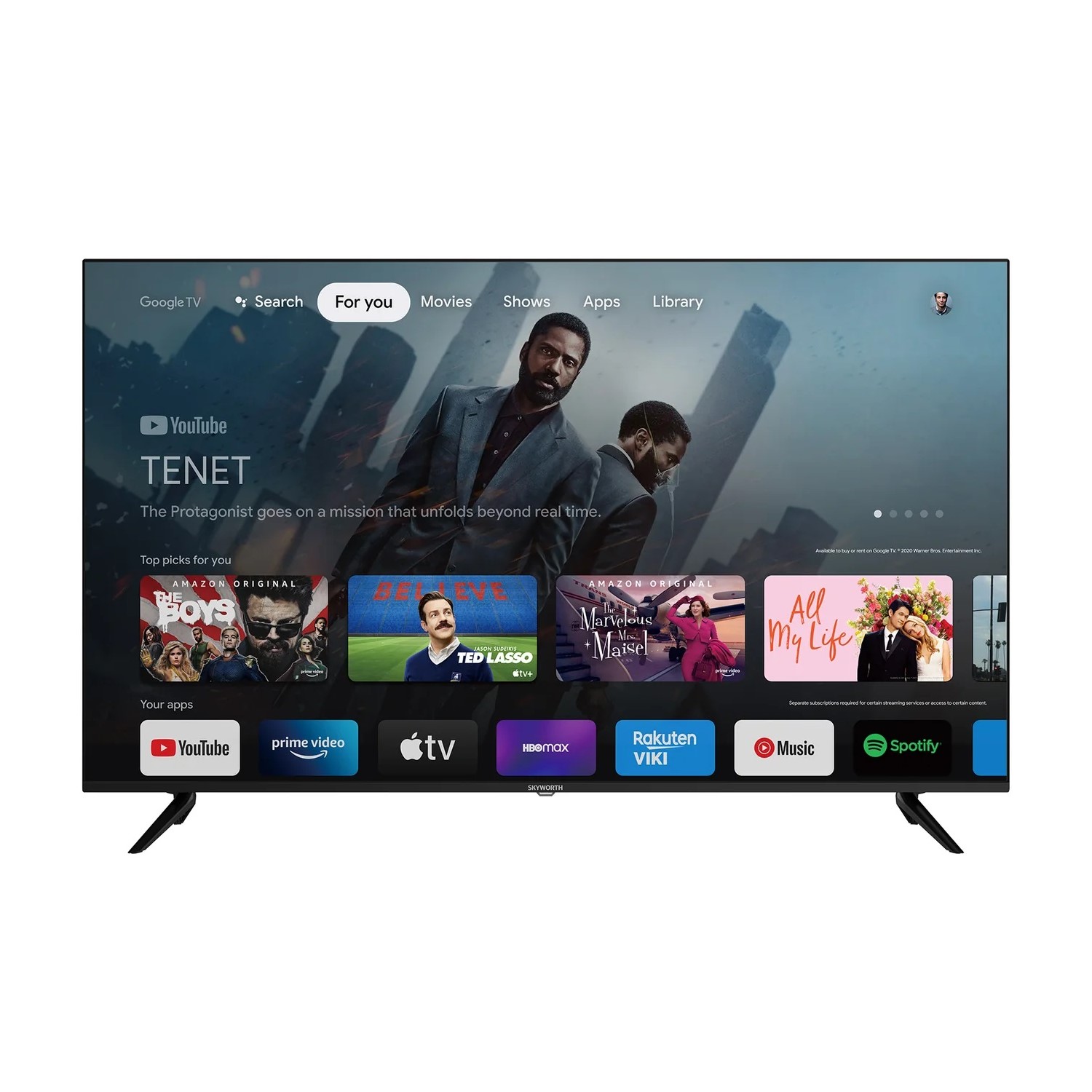 Skyworth UD7300 55" 4K UHD LED Google TV - 55UD7300(Open Box)