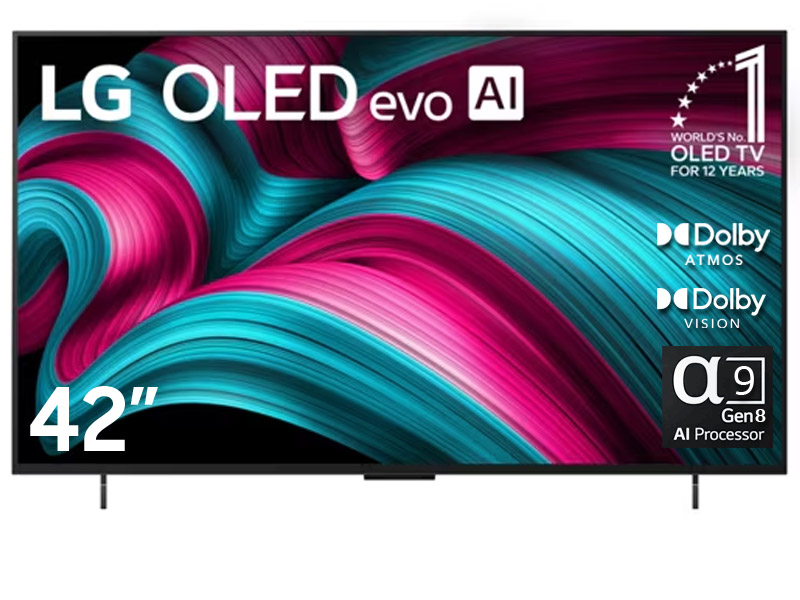 Téléviseur intelligent LG OLED 42 pouces noir OLED42C5PUA