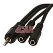 iCAN PC 3.5mm Stereo Audio Splitting Y- Cable - 1 Male to 2 Female