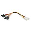 STARTECH LP4 to 2x SATA Power Y Cable Adapter - 12 in
