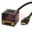 iCAN HDMI Male to 1 HDMI Female and 1 DVI-D Female Passive Splitting Adapter (ADP HDMIM-1H1DF)