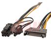 iCAN Internal Power Cable/Cord - 15pin to 6Pin+2Pin PCI Express M/M