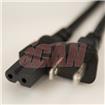 ICAN External Notebook Computer Power Cable 2-Pin "Polarized" - 6ft