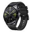 HUAWEI Smartwatch - GT 3 46mm Active, Black Fluoroelastomer Strap, 2-week Battery, Bluetooth Calling