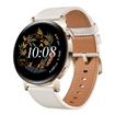 HUAWEI Watch GT 3 42mm, White Leather Strap, SpO2 & Heart Rate Tracking, Female Cycle, Body Temperature, 100+ Workout Modes, Watch Face Store, Bluetooth Calling, Wireless Charging(Open Box)