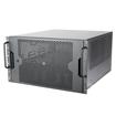 Silverstone RM61-312 6U 12-Bay Rackmount Chassis equipped with dual PSU compatibility, triple 360mm radiator support, and 12 Gb/s Mini-SAS HD SFF-8643 featuring SGPIO compatibility