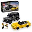 LEGO Speed Champions Mercedes-AMG G 63 & Mercedes-AMG SL 63 F1 Toy Car, Formula 1 Vehicle Set for Kids, 2 Building Sets with 2 Driver Minifigures, Convertible Toy Car Gift for Boys and Girls, 76924