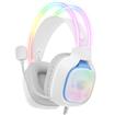 Onikuma X22-WH Gaming Headset With Microphone 3.5 mm, RGB Wired Headset For PC, XBOX, PS4