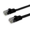 iCAN Networking LAN Cat6 32AWG UTP Flat Cable Gold-plated Conductors with Snagless Boots, Black- 45ft (ZGH-L-06B-45FT)