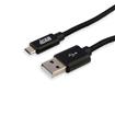 iCAN Micro USB Cable, Nylon Braided, 2M, Black