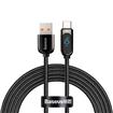 Baseus Display Fast Charging Data Cable USB A to Type-C 5A 2m Black
