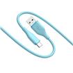 iCAN USB-A 2.0 to USB Type-C Silicone Cable, M/M, 4ft, Sky Blue