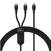 Baseus Flash Series ? One-for-Two Fast Charging Cable USB Type-C to C+C 100W, 1.5m (5ft), Black