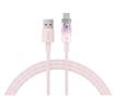 Baseus Explorer Series Fast Charging Cable with Smart Temperature Control USB to Type-C 100W, 1m (3.3ft), Pink