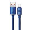 Baseus Crystal Shine Series Fast Charging Data Cable USB-A to USB Type-C 100W, 2m (6.6ft), Blue