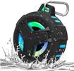 iCan B18P Bluetooth Shower Speaker, Portable Bluetooth Speakers, IP67 Waterproof Outdoor Speaker Wireless with LED Light, Floating, 2000mAh, True Wireless Stereo for Pool, Kayak, Bike, Golf, Gifts -Black