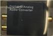 iCAN Digital to Analog Converter, Coxial or Toslink digital audio signals to analog L/R audio, 24bit/92KHz, Black