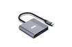 iCAN 3-in-1 Type-C to HDMI 4K 60Hz, PD 100W & USB Hub with 18cm Cable, Grey