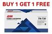 Buy 1 Get 1 FREE - iCAN Compatible Brother TN730 Black Toner Cartridge